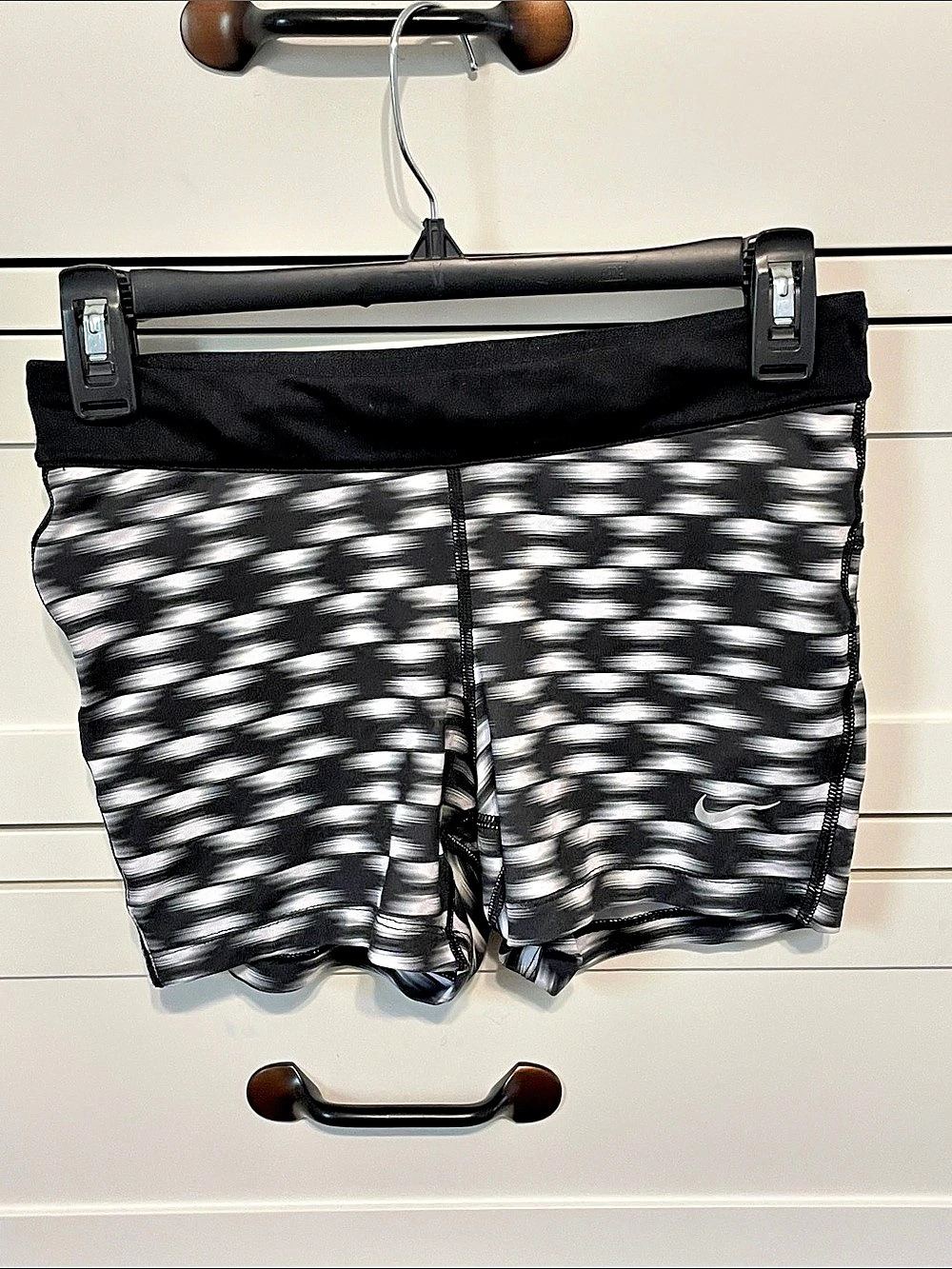 Nike Studio Dri-FIT Running Shorts Black & White Small